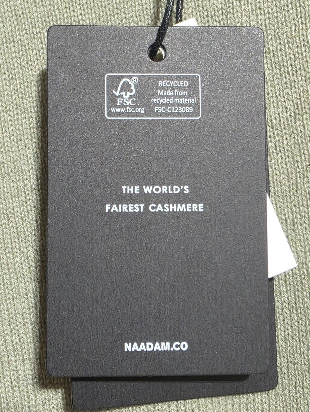 NWT NAADAM THE ORIGINAL CASHMERE SWEATER SAGE SZ L - Picture 11 of 14